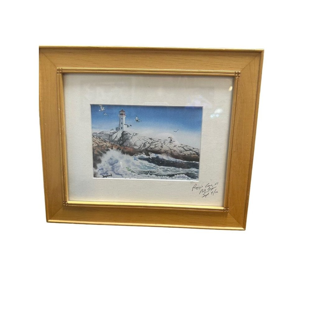 Neil Depew PEGGY'S COVE Lithograph Signed, Professionally Framed, Nova Scotia‎